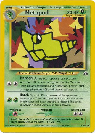 Metapod (42/75) [Neo Discovery Unlimited] | Galactic Gamez