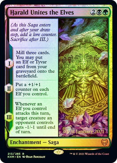 Harald Unites the Elves [Kaldheim Prerelease Promos] | Galactic Gamez