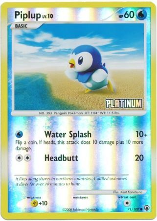 Piplup (71/100) [Burger King Promos: 2009 Collection] | Galactic Gamez