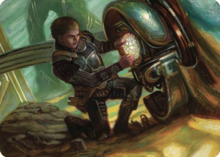 Urza, Powerstone Prodigy Art Card [The Brothers' War Art Series] | Galactic Gamez