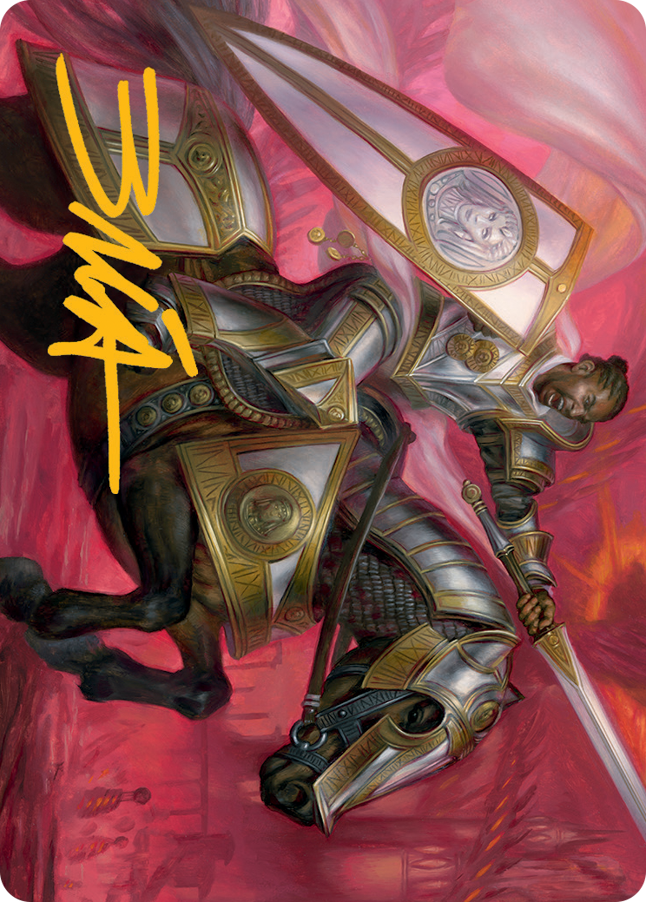 Sigiled Sentinel Art Card (Gold-Stamped Signature) [March of the Machine Art Series] | Galactic Gamez