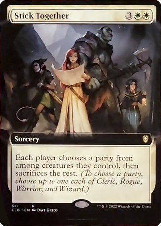 Stick Together (Extended Art) [Commander Legends: Battle for Baldur's Gate] | Galactic Gamez
