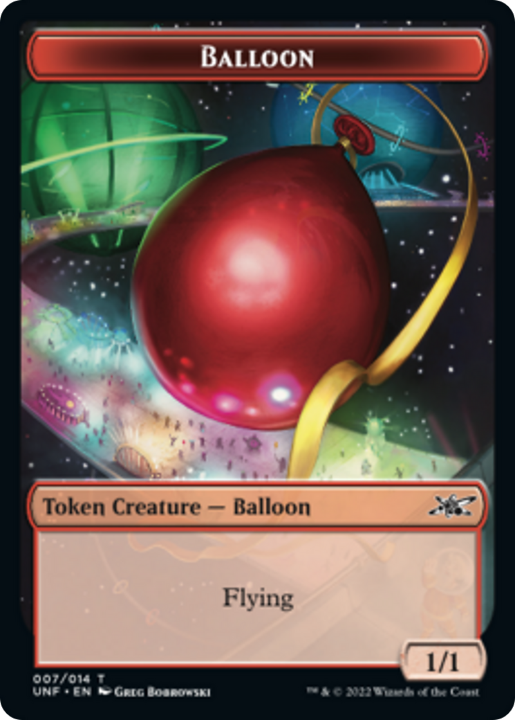 Clown Robot (002) // Balloon Double-sided Token [Unfinity Tokens] | Galactic Gamez