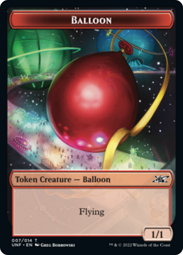 Zombie Employee // Balloon Double-sided Token [Unfinity Tokens] | Galactic Gamez