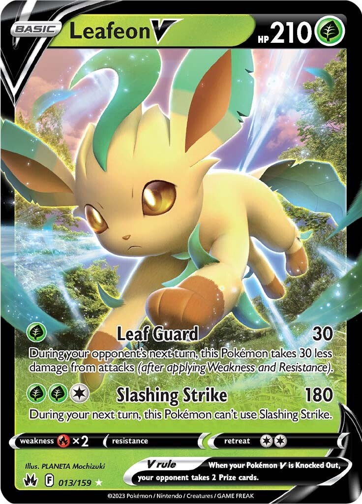 Leafeon V (013/159) [Sword & Shield: Crown Zenith] | Galactic Gamez