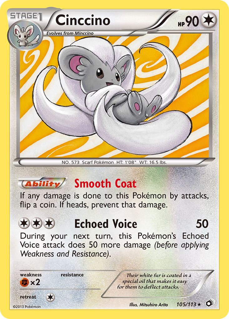 Cinccino (105/113) [Black & White: Legendary Treasures] | Galactic Gamez