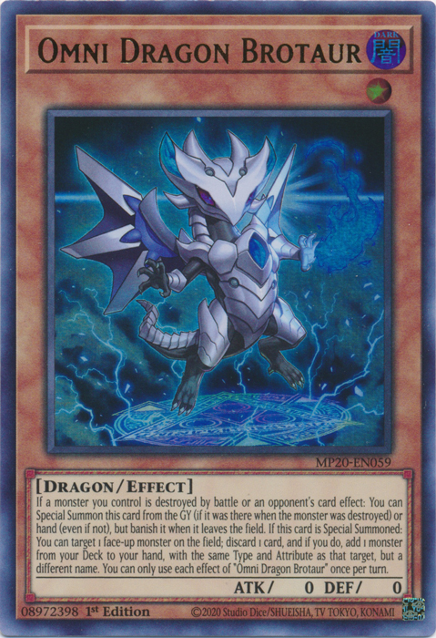 Omni Dragon Brotaur [MP20-EN059] Ultra Rare | Galactic Gamez