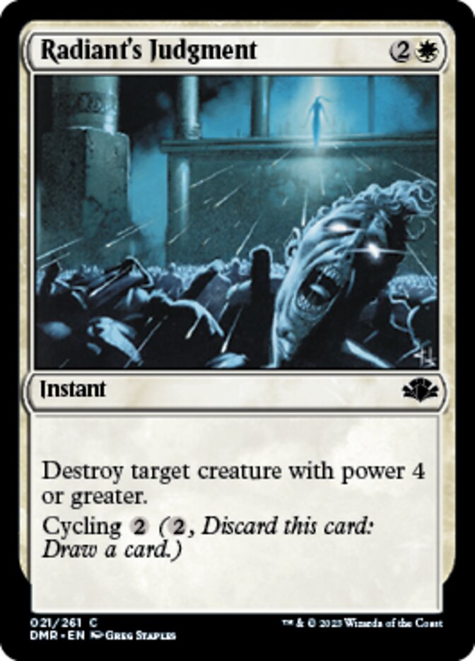 Radiant's Judgment [Dominaria Remastered] | Galactic Gamez