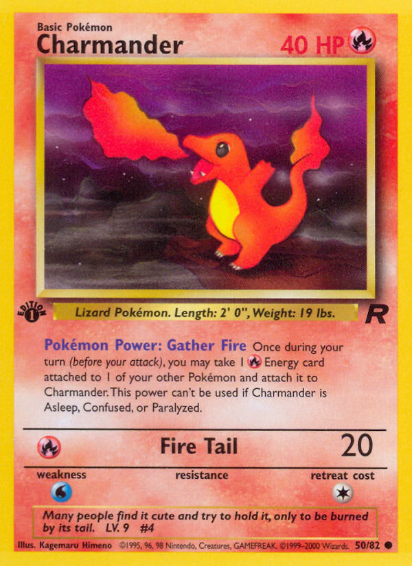 Charmander (50/82) [Team Rocket 1st Edition] | Galactic Gamez