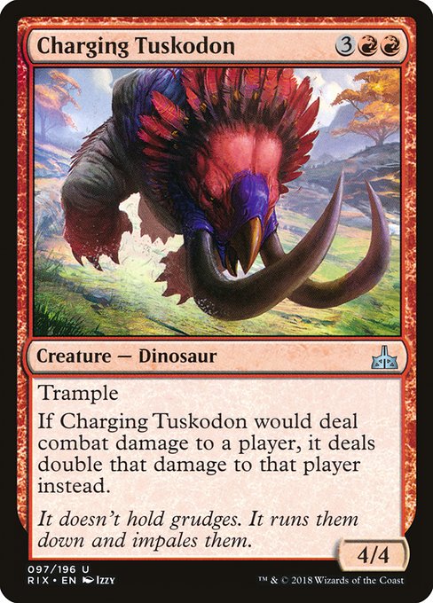 Charging Tuskodon [Rivals of Ixalan] | Galactic Gamez