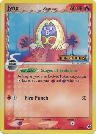 Jynx (17/101) (Delta Species) (Stamped) [EX: Dragon Frontiers] | Galactic Gamez