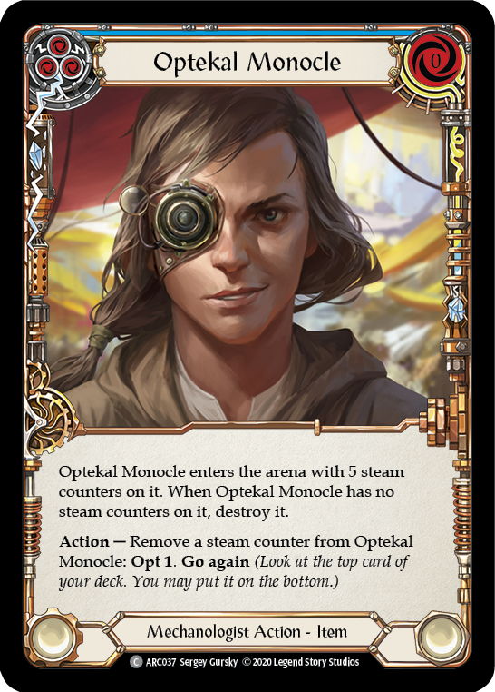 Optekal Monocle [ARC037] Unlimited Edition Rainbow Foil | Galactic Gamez