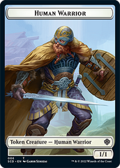 Insect // Human Warrior Double-Sided Token [Starter Commander Decks] | Galactic Gamez