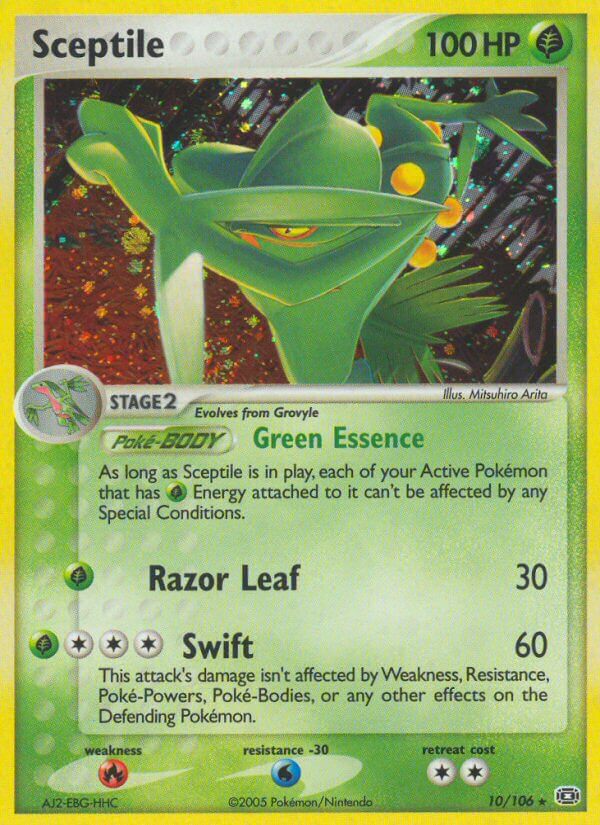 Sceptile (10/106) (Theme Deck Exclusive) [EX: Emerald] | Galactic Gamez