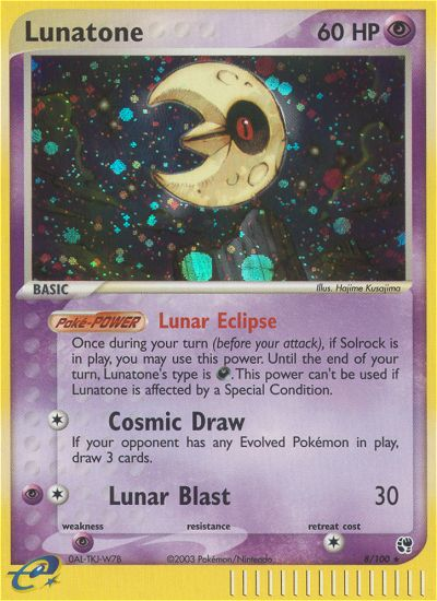 Lunatone (8/100) [EX: Sandstorm] | Galactic Gamez