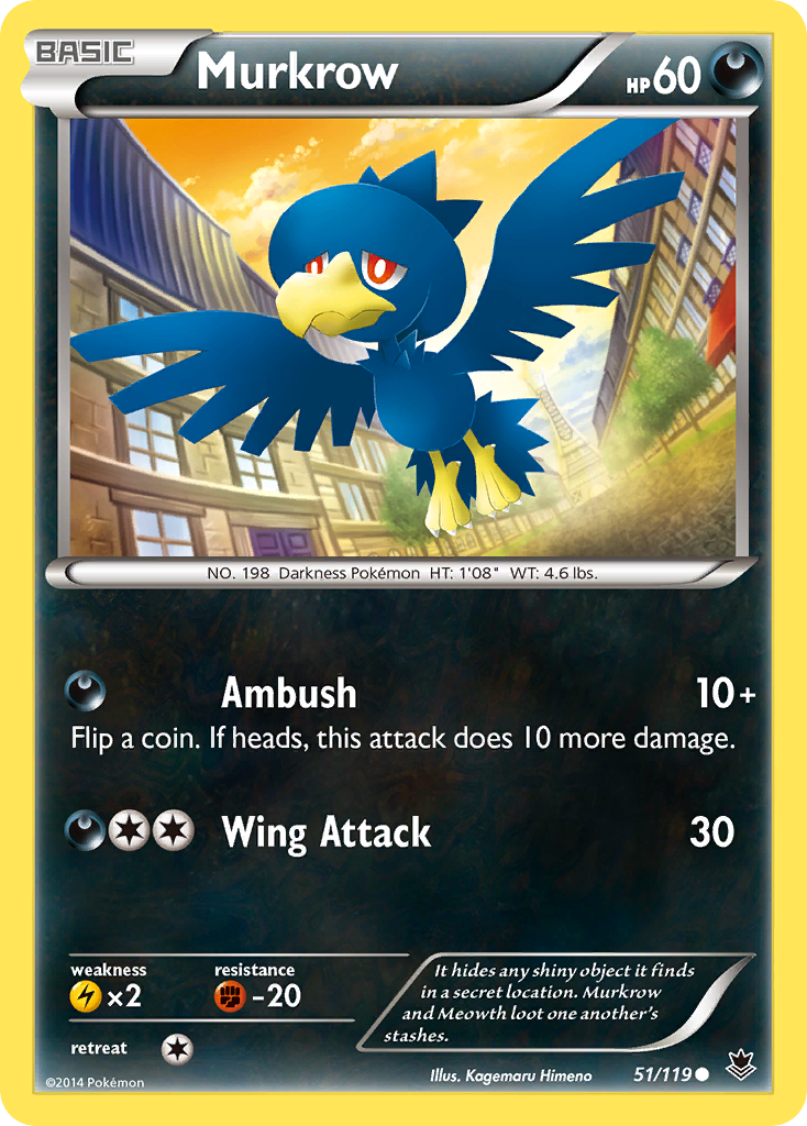 Murkrow (51/119) [XY: Phantom Forces] | Galactic Gamez