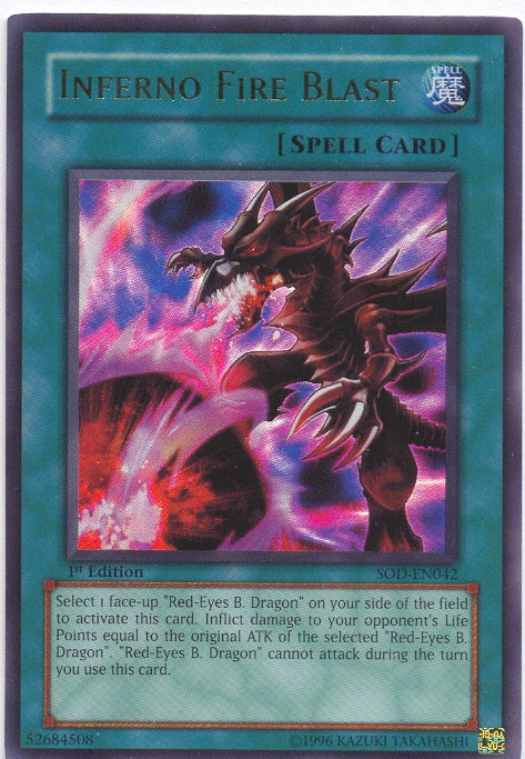 Inferno Fire Blast [SOD-EN042] Ultra Rare | Galactic Gamez