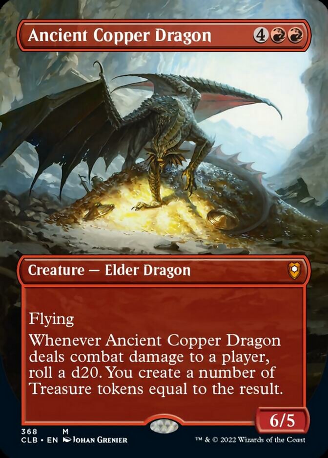 Ancient Copper Dragon (Borderless Alternate Art) [Commander Legends: Battle for Baldur's Gate] | Galactic Gamez