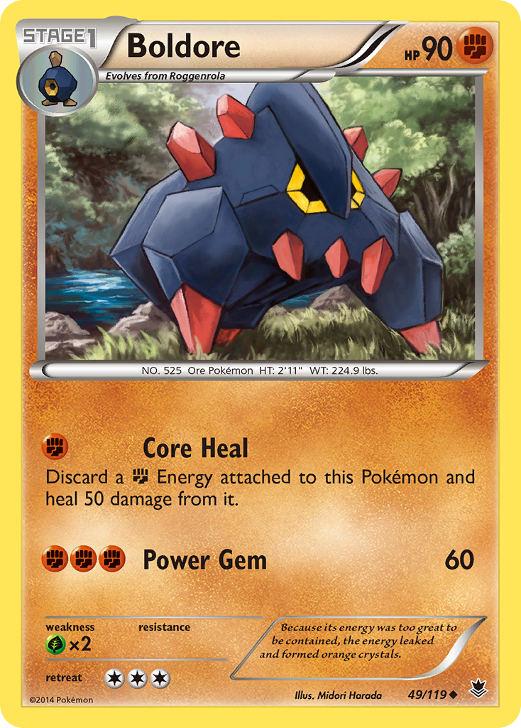 Boldore (49/119) [XY: Phantom Forces] | Galactic Gamez