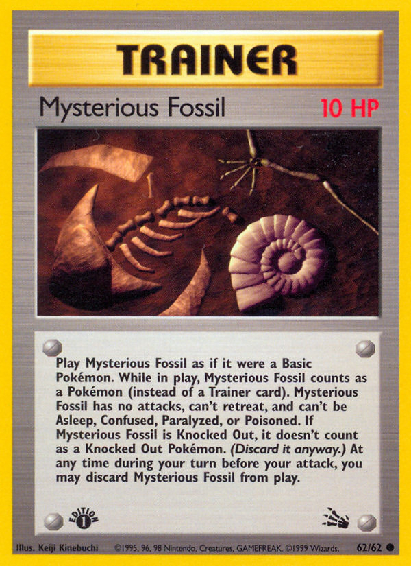 Mysterious Fossil (62/62) [Fossil 1st Edition] | Galactic Gamez