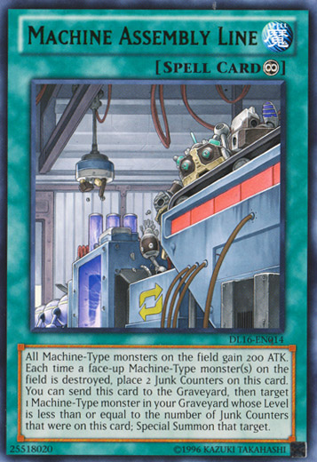 Machine Assembly Line (Green) [DL16-EN014] Rare | Galactic Gamez