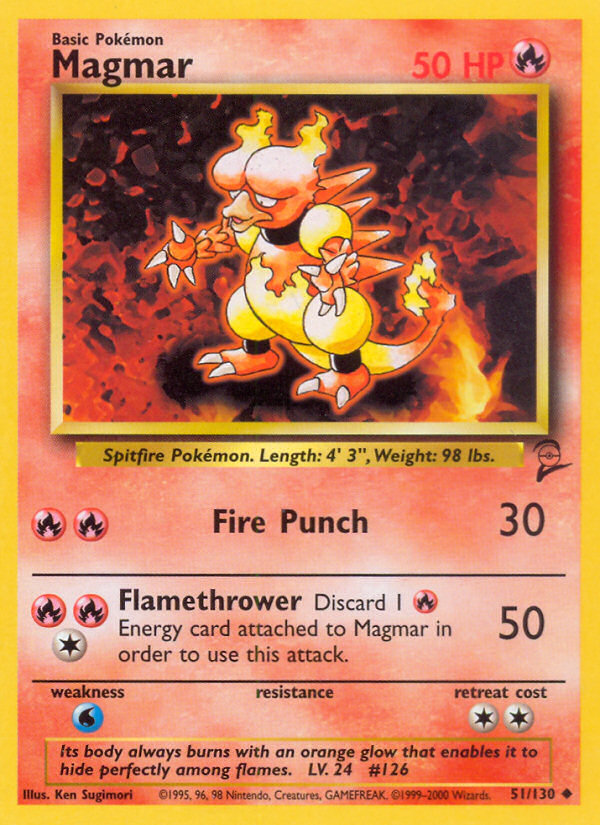 Magmar (51/130) [Base Set 2] | Galactic Gamez