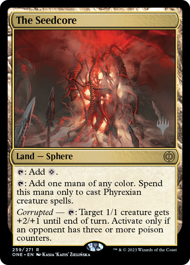 The Seedcore (Promo Pack) [Phyrexia: All Will Be One Promos] | Galactic Gamez
