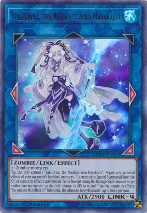 Yuki-Onna, the Absolute Zero Mayakashi [DUOV-EN025] Ultra Rare | Galactic Gamez