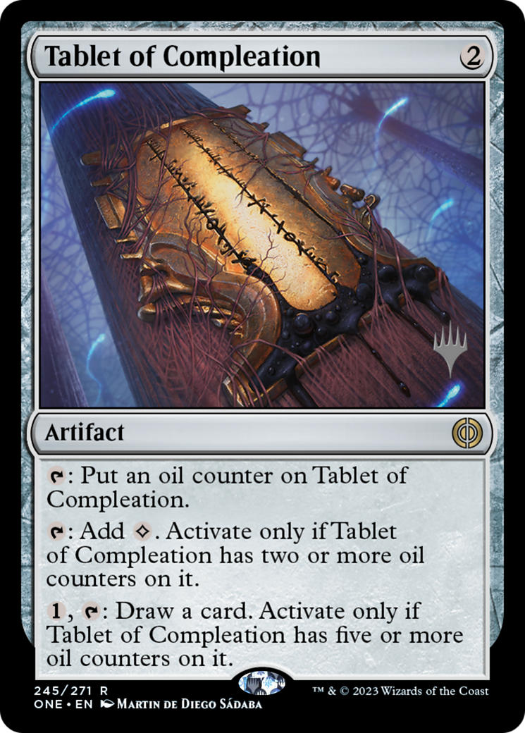 Tablet of Compleation (Promo Pack) [Phyrexia: All Will Be One Promos] | Galactic Gamez