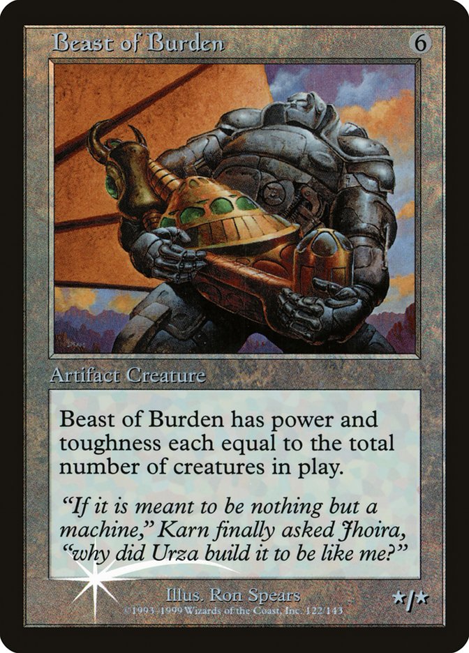 Beast of Burden (Misprinted) [Urza's Legacy Promos] | Galactic Gamez