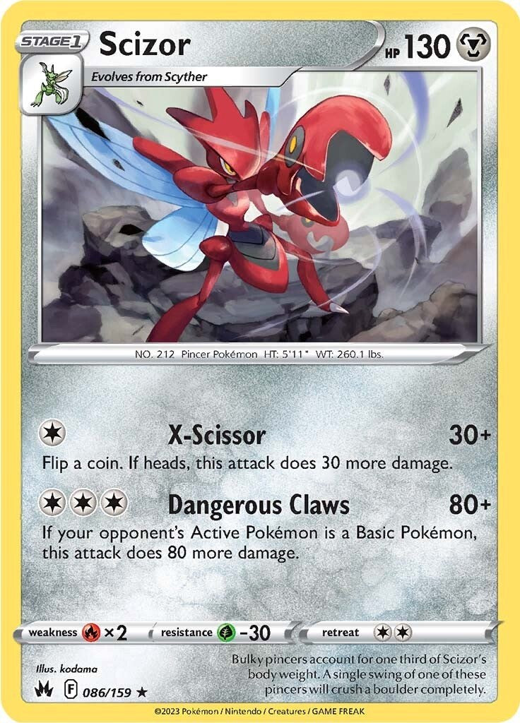 Scizor (086/159) [Sword & Shield: Crown Zenith] | Galactic Gamez