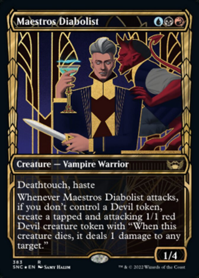 Maestros Diabolist (Showcase Golden Age Gilded Foil) [Streets of New Capenna] | Galactic Gamez