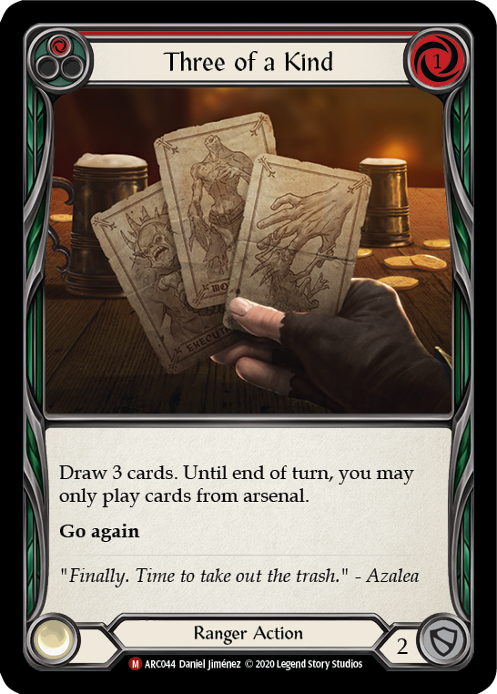 Three of a Kind [ARC044] Unlimited Edition Rainbow Foil | Galactic Gamez