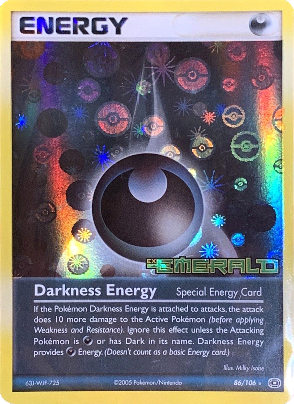 Darkness Energy (86/106) (Stamped) [EX: Emerald] | Galactic Gamez