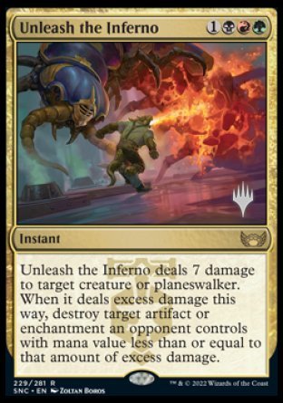 Unleash the Inferno (Promo Pack) [Streets of New Capenna Promos] | Galactic Gamez