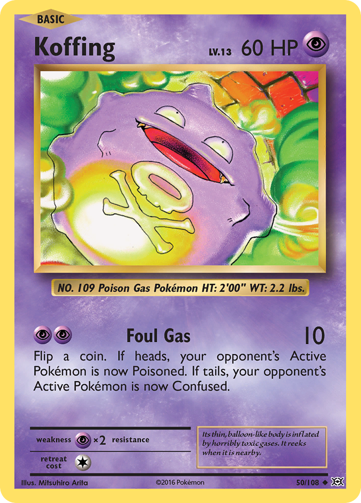 Koffing (50/108) [XY: Evolutions] | Galactic Gamez