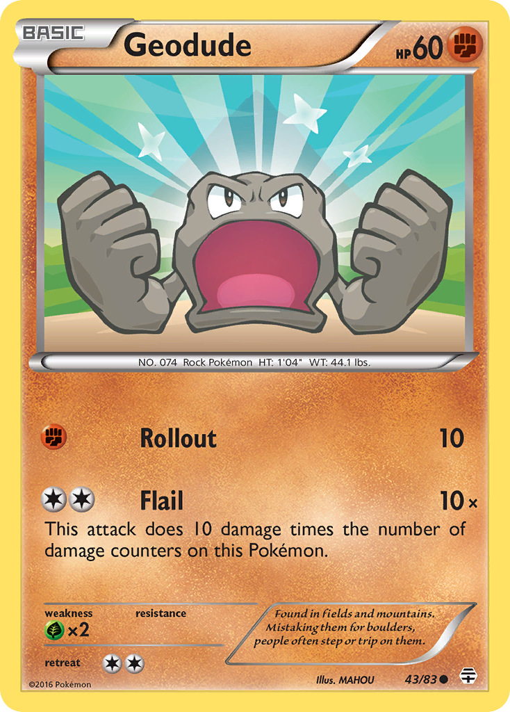 Geodude (43/83) [XY: Generations] | Galactic Gamez