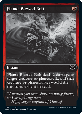 Flame-Blessed Bolt [Innistrad: Double Feature] | Galactic Gamez