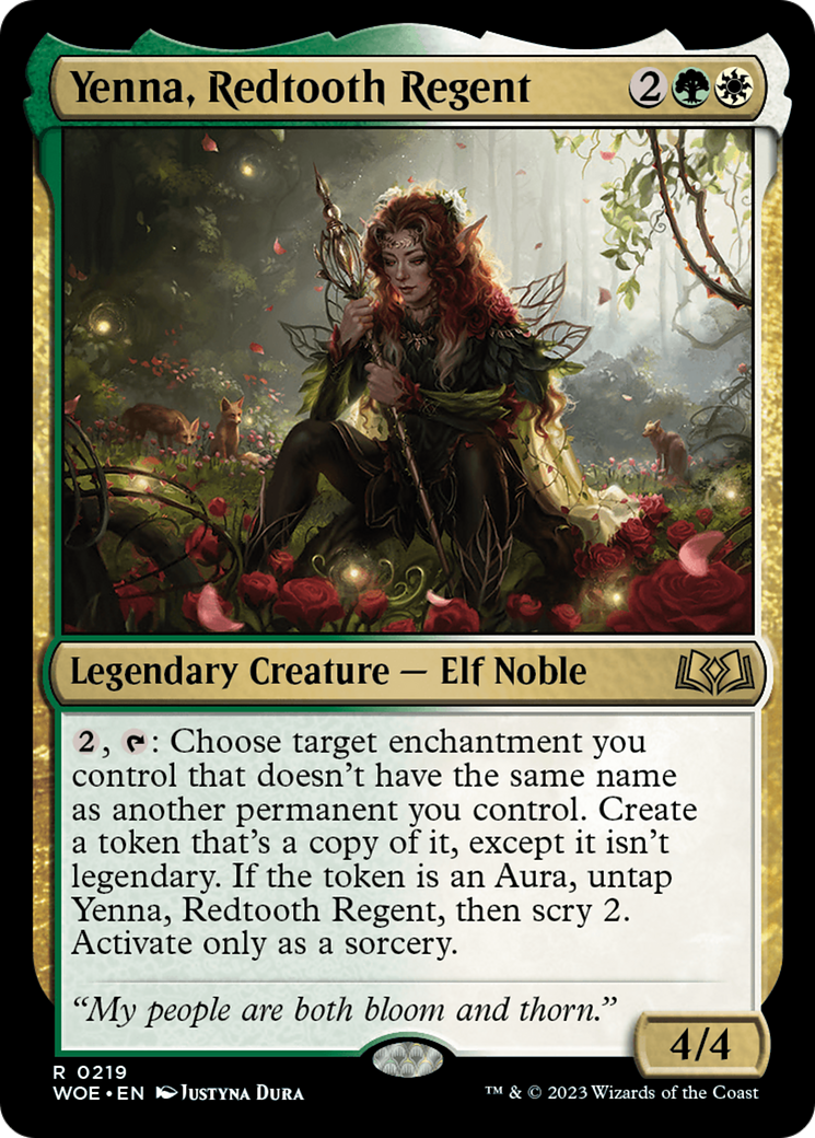Yenna, Redtooth Regent [Wilds of Eldraine Prerelease Promos] | Galactic Gamez