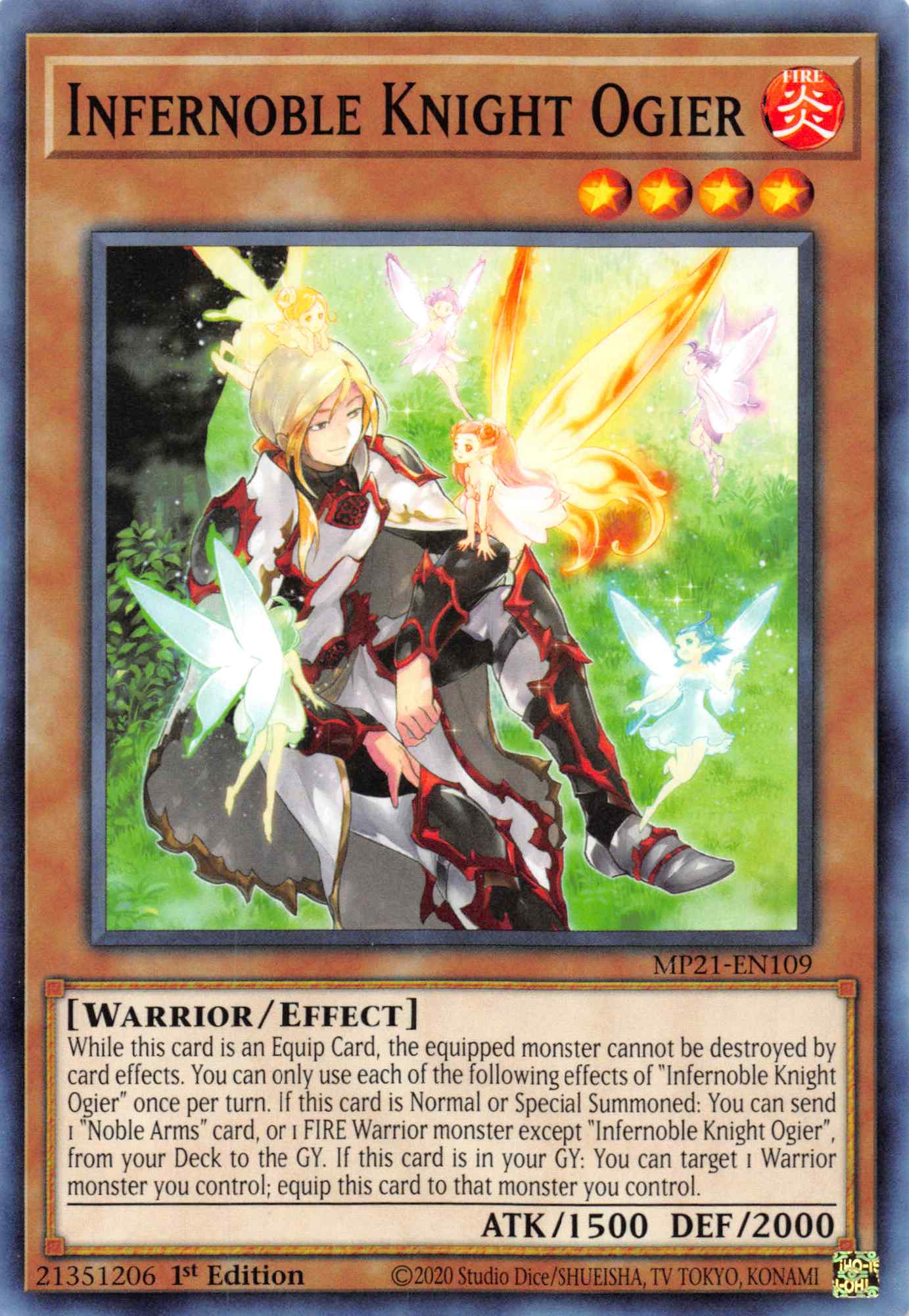 Infernoble Knight Ogier [MP21-EN109] Common | Galactic Gamez