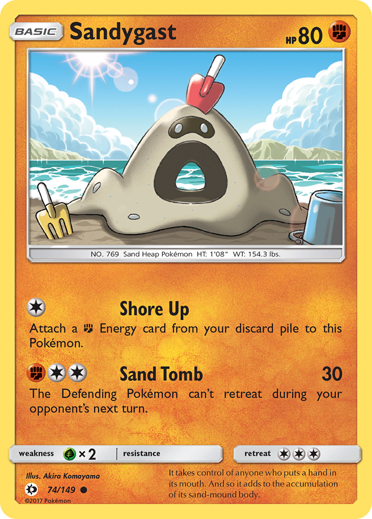 Sandygast (74/149) [Sun & Moon: Base Set] | Galactic Gamez