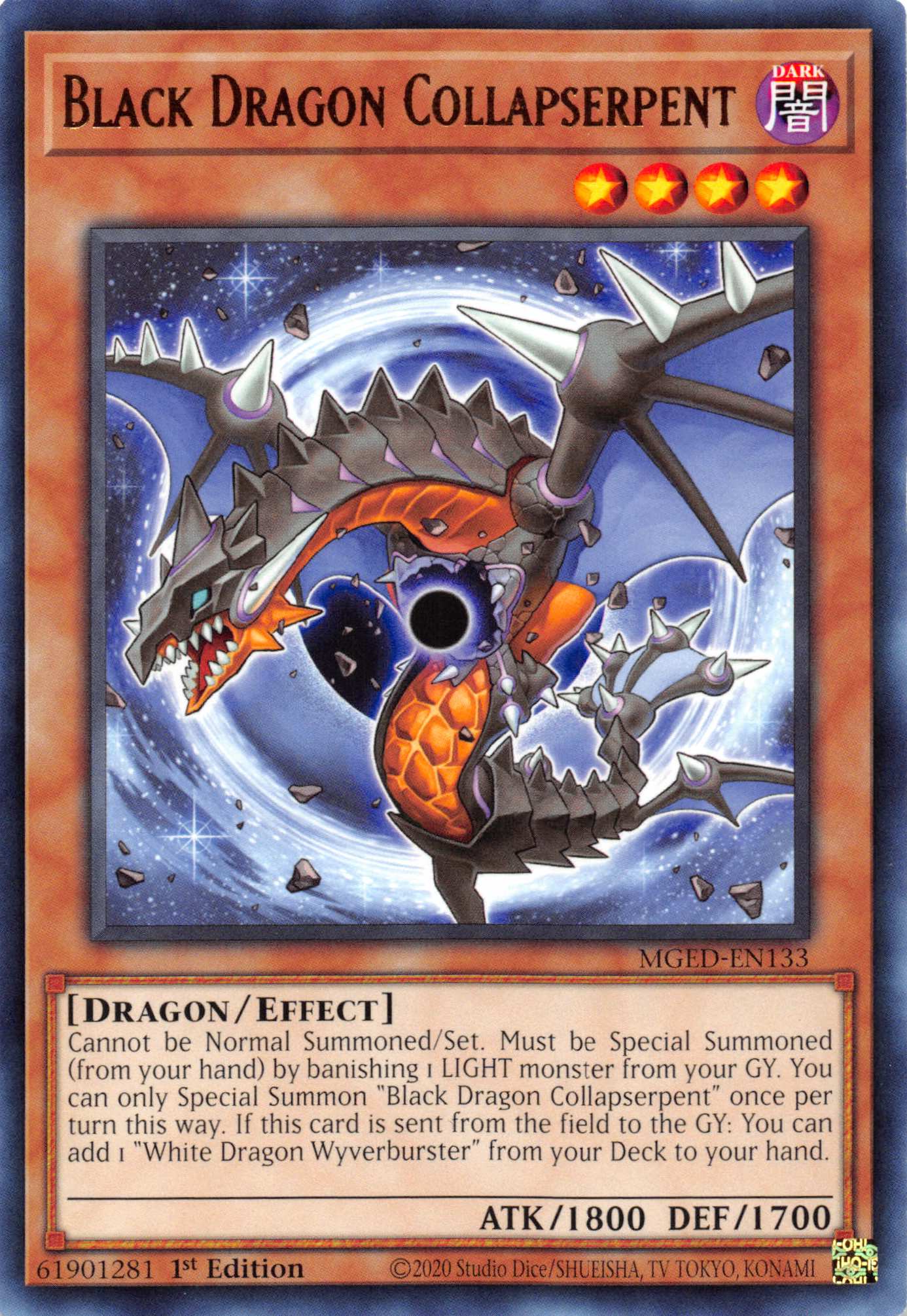 Black Dragon Collapserpent [MGED-EN133] Rare | Galactic Gamez