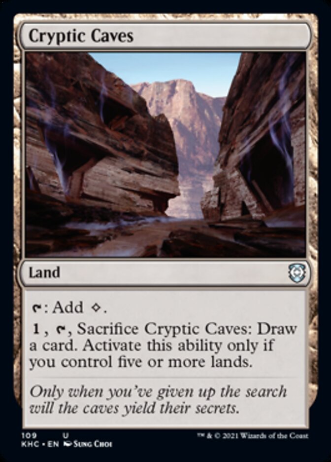 Cryptic Caves [Kaldheim Commander] | Galactic Gamez