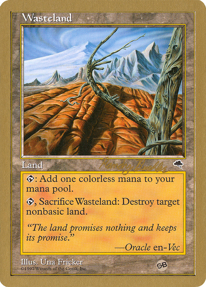Wasteland (Randy Buehler) (SB) [World Championship Decks 1998] | Galactic Gamez