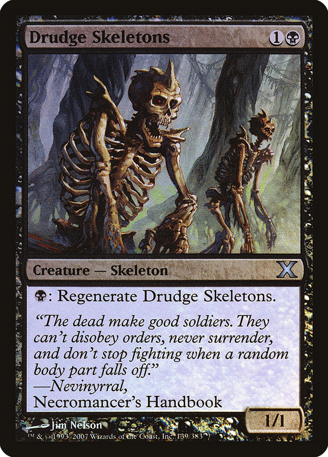 Drudge Skeletons (Premium Foil) [Tenth Edition] | Galactic Gamez