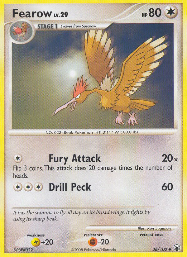 Fearow (36/100) [Diamond & Pearl: Majestic Dawn] | Galactic Gamez