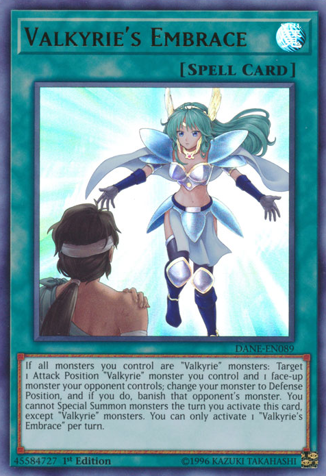 Valkyrie's Embrace [DANE-EN089] Ultra Rare | Galactic Gamez