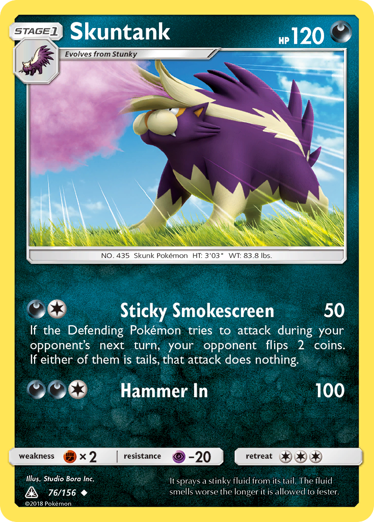 Skuntank (76/156) [Sun & Moon: Ultra Prism] | Galactic Gamez