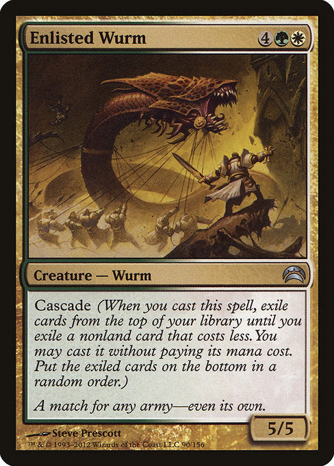 Enlisted Wurm [Planechase 2012] | Galactic Gamez