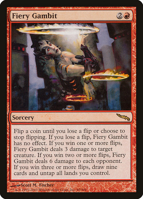 Fiery Gambit [Mirrodin] | Galactic Gamez